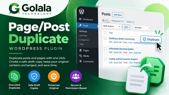 Golala Page Post Duplicate