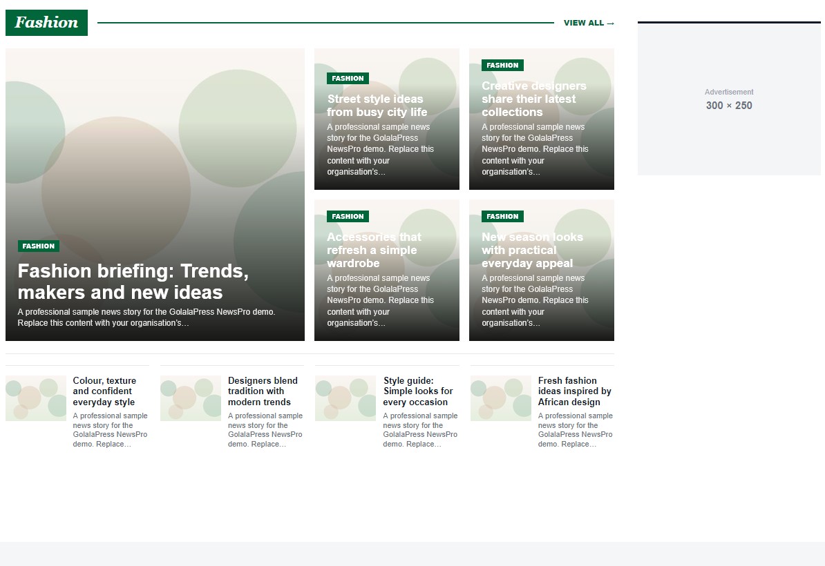 GolalaPress — Professional WordPress News & Magazine Theme preview 3